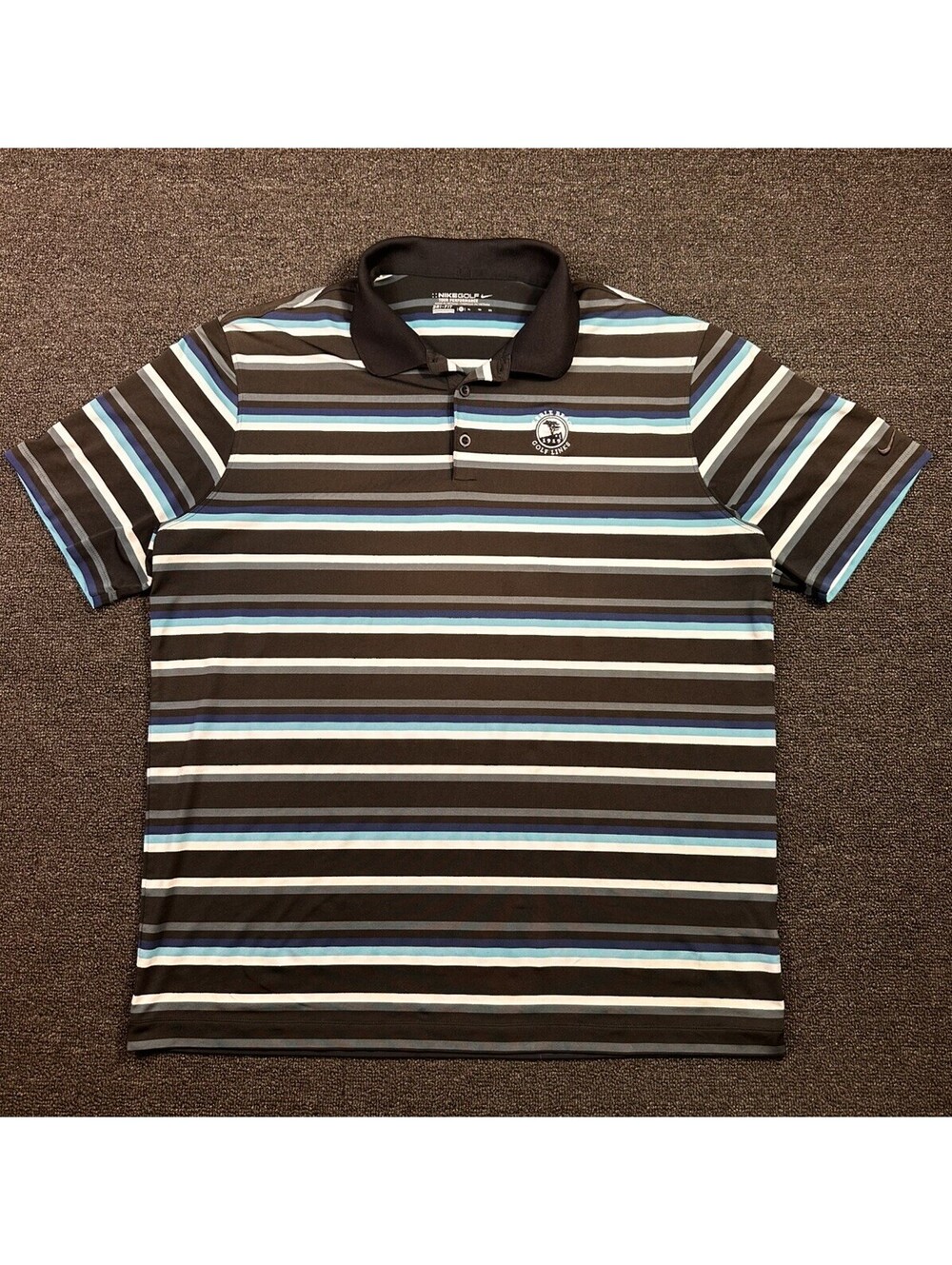 Pebble Beach Golf Links Polo Mens XL Nike Golf Dri-Fit